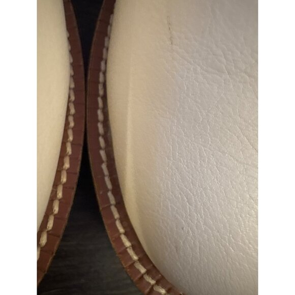 Oasis Society Chunky Heel Ankle Boots In Cream Man-Made Upper With Lug Sole & Si - Picture 8 of 8